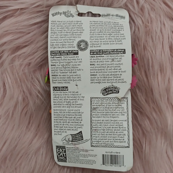 Y2K Brand New FAT CAT KITTY HOOTS CATNIP TOYS-3CT. - Picture 2 of 3
